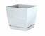 Bloempot COUBI SQUARE P met kom wit 13,5 cm