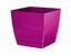 Bloempot COUBI SQUARE P vierkant met een schaal van fuchsia 10cm