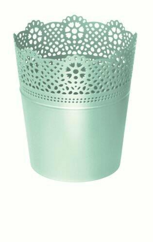 Bloempot met kant LACE pistachenoten 11,2 cm