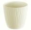 Bloempot met schaal SANDY P creme 28,2 cm