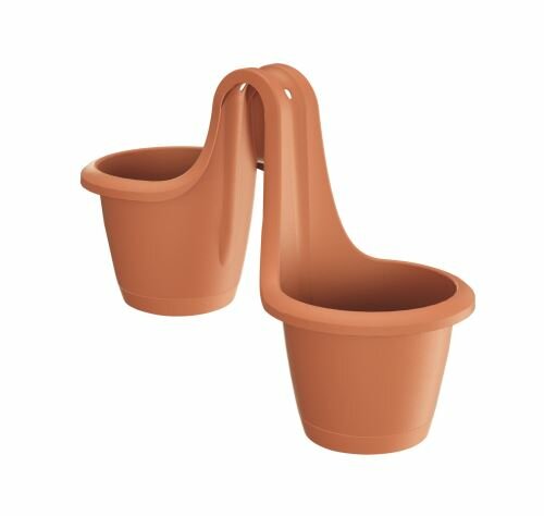 Hangende bloempot RESPANA TWINS terracotta 46,3 cm