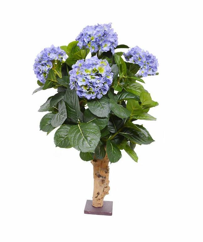 Kunstplant Hortensia blauw 65 cm