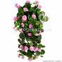 Kunstrank Geranium roze 70 cm
